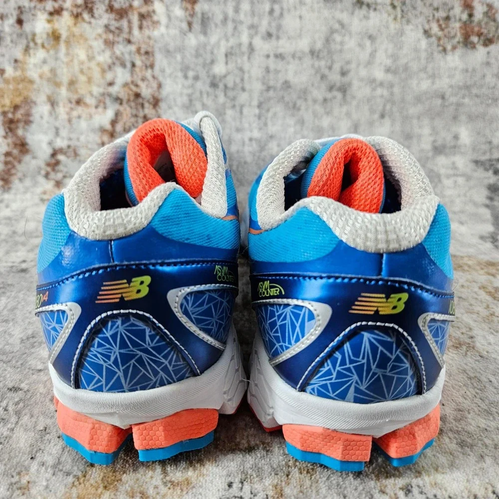 New Balance Fresh Foam 1080v4‎ Running Shoes Womens 8.5 B Blue Orange W1080BW4 - Picture 6 of 15